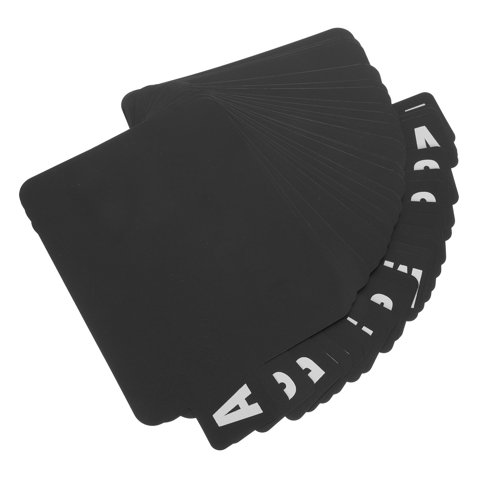 Index Tab Divider - 26Pcs Alphabet Tab Index Cards Black
