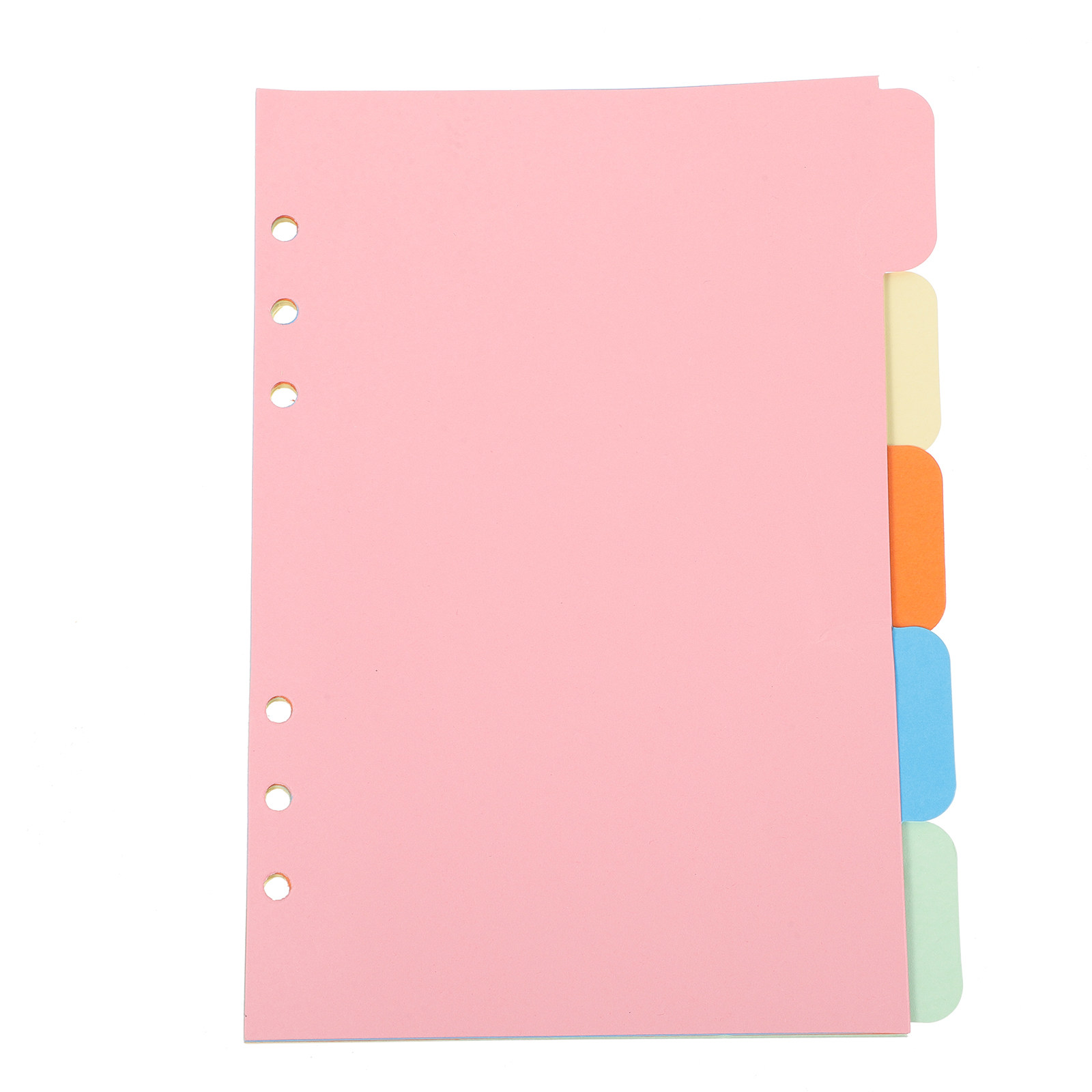 Index Tab Divider - 1Set A5 Binder Dividers 5 Colored