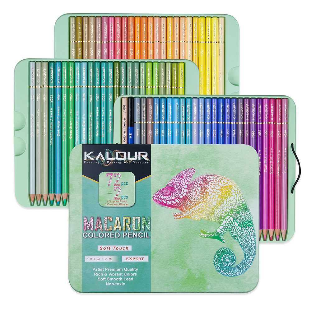 Highlighter Set Pastel - 72pcs Macarons Color Pencils Professional Soft