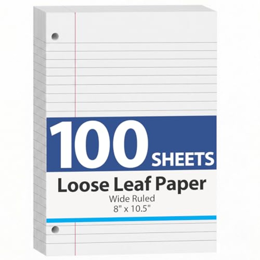 100 Sheets Loose Leaf Paper, 8 - Paper Punch 3 Hole 리뷰 및 가격