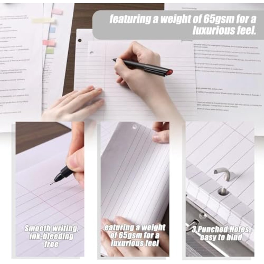 100 Sheets Loose Leaf Paper, 8 - Paper Punch 3 Hole 리뷰 및 가격
