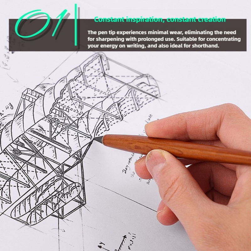 Wooden Eternal Pencil No Sharp - Office Stationery And Supply 리뷰 및 가격