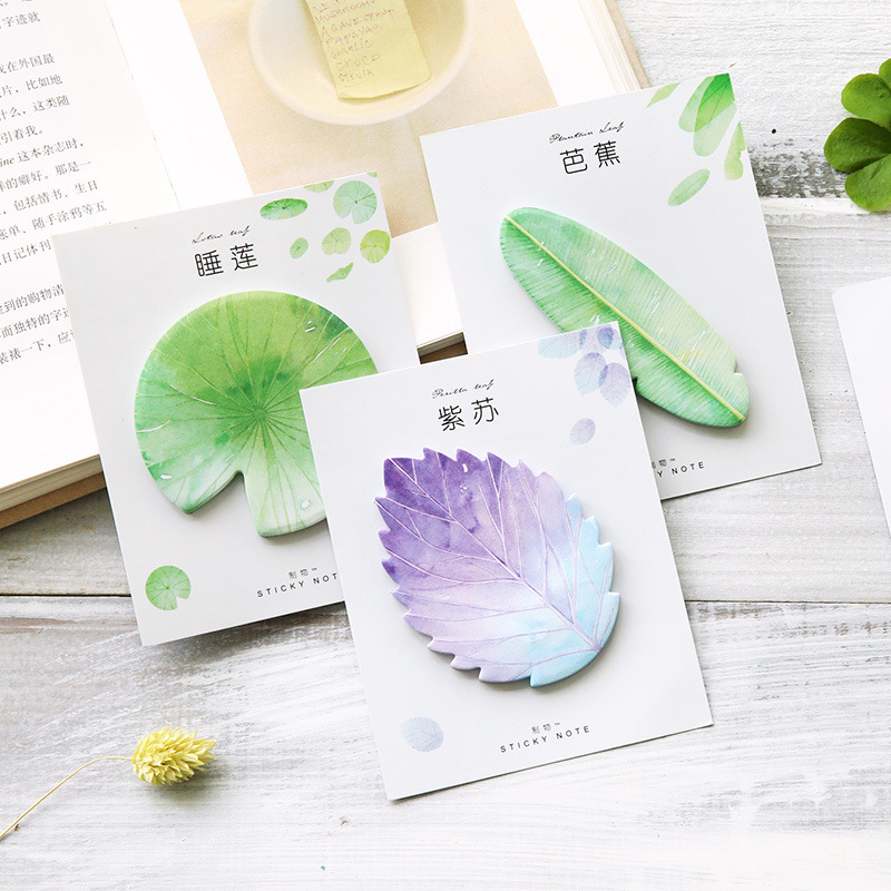 30 Pcs Leaf Sticky notes Plann - Office Stationery Supply List 리뷰 및 가격