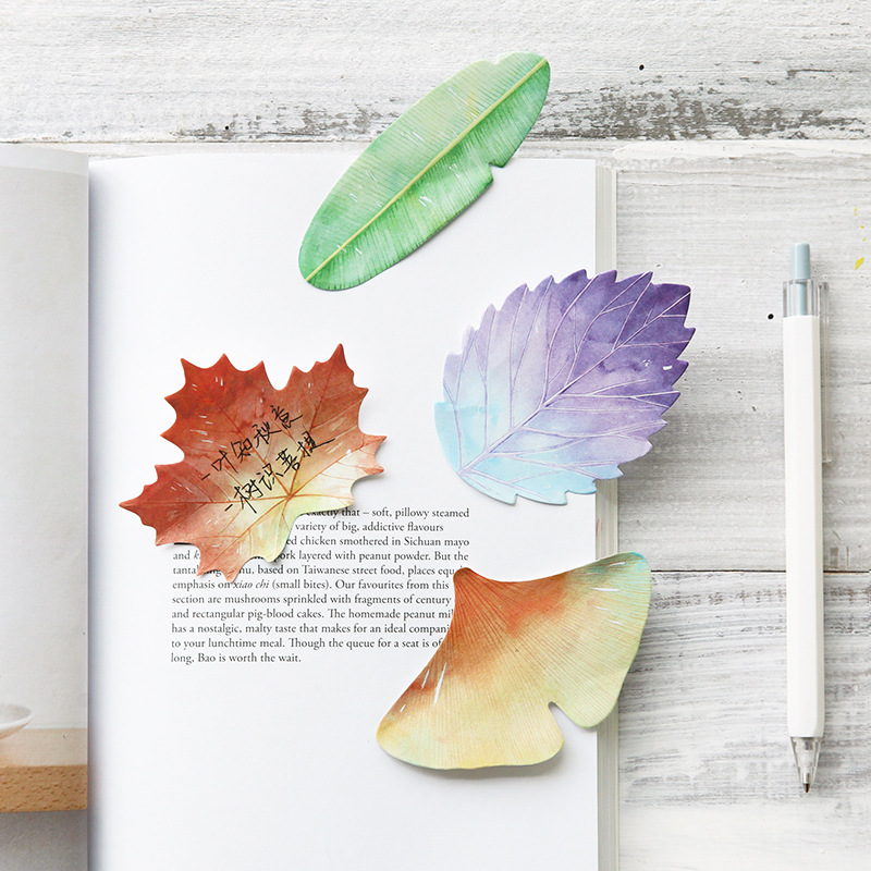 30 Pcs Leaf Sticky notes Plann - Office Stationery Supply List 리뷰 및 가격