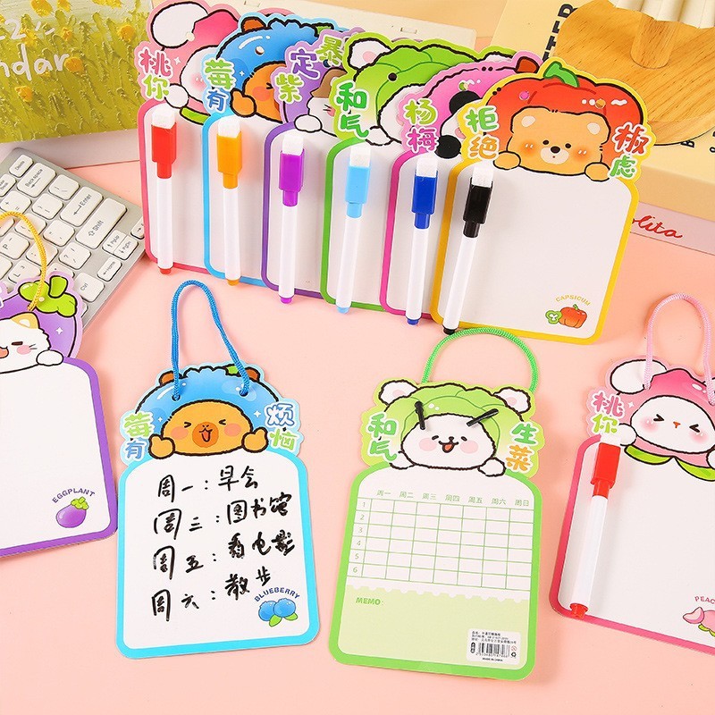 Cartoon Double Sided Erasable  - Whiteboard Marker Set 리뷰 및 가격