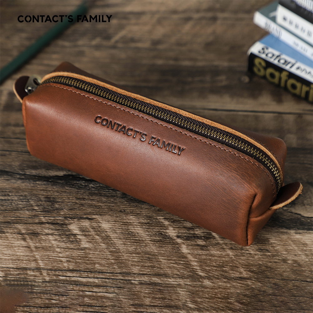 Retro Leather Pencil Case High - Office Stationery Supply Business 리뷰 및 가격