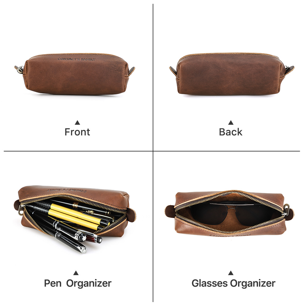 Retro Leather Pencil Case High - Office Stationery Supply Business 리뷰 및 가격