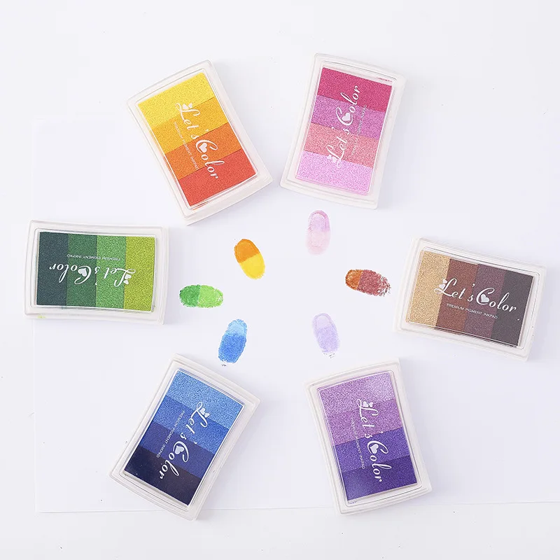 1PCS 4 colors Inkpad Ink stamp - Self Inking Stamp 리뷰 및 가격