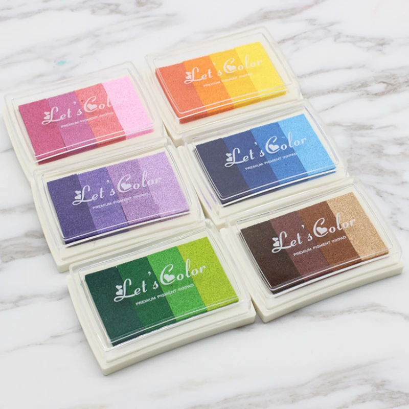 1PCS 4 colors Inkpad Ink stamp - Self Inking Stamp 리뷰 및 가격