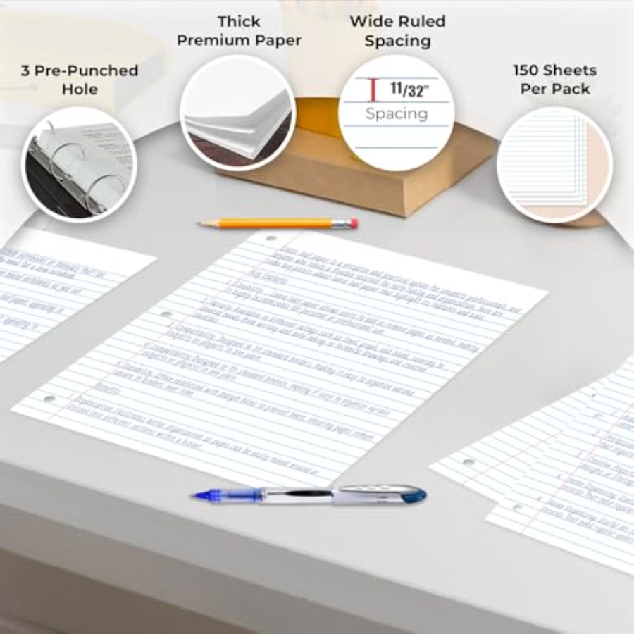 Loose Leaf Paper, 450 Sheets,, - Paper Punch 3 Hole 리뷰 및 가격