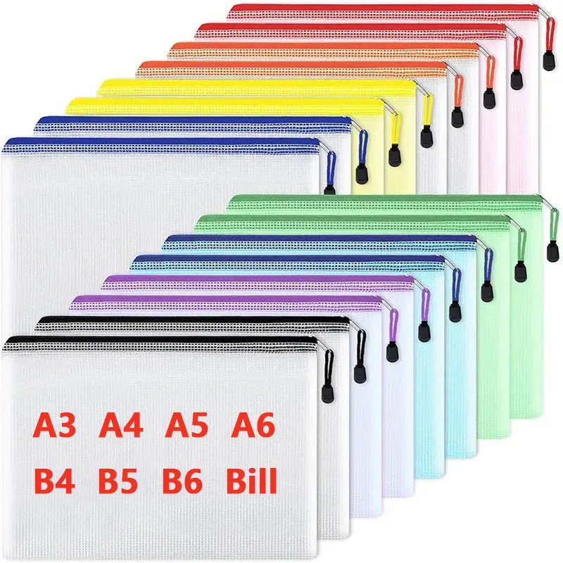 A3/A4/A5/A6 Mesh Zipper Pouch  - Portfolio Folder Zip 리뷰 및 가격
