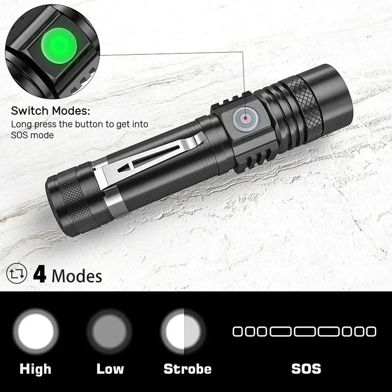 Rechargeable T6 Handheld Flash - Stationery Supply 리뷰 및 가격