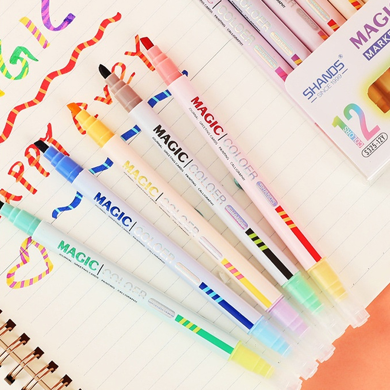 Double-ended Magic Color Chang - Highlighter Set Pastel 리뷰 및 가격