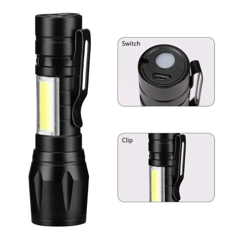 Mini LED Flashlight COB+XPE Po - Stationery Supply 리뷰 및 가격