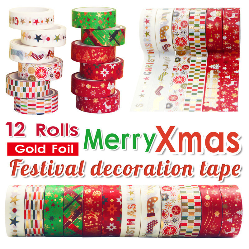 60 Meter Christmas Washi Tapes - Washi Tape Set 리뷰 및 가격