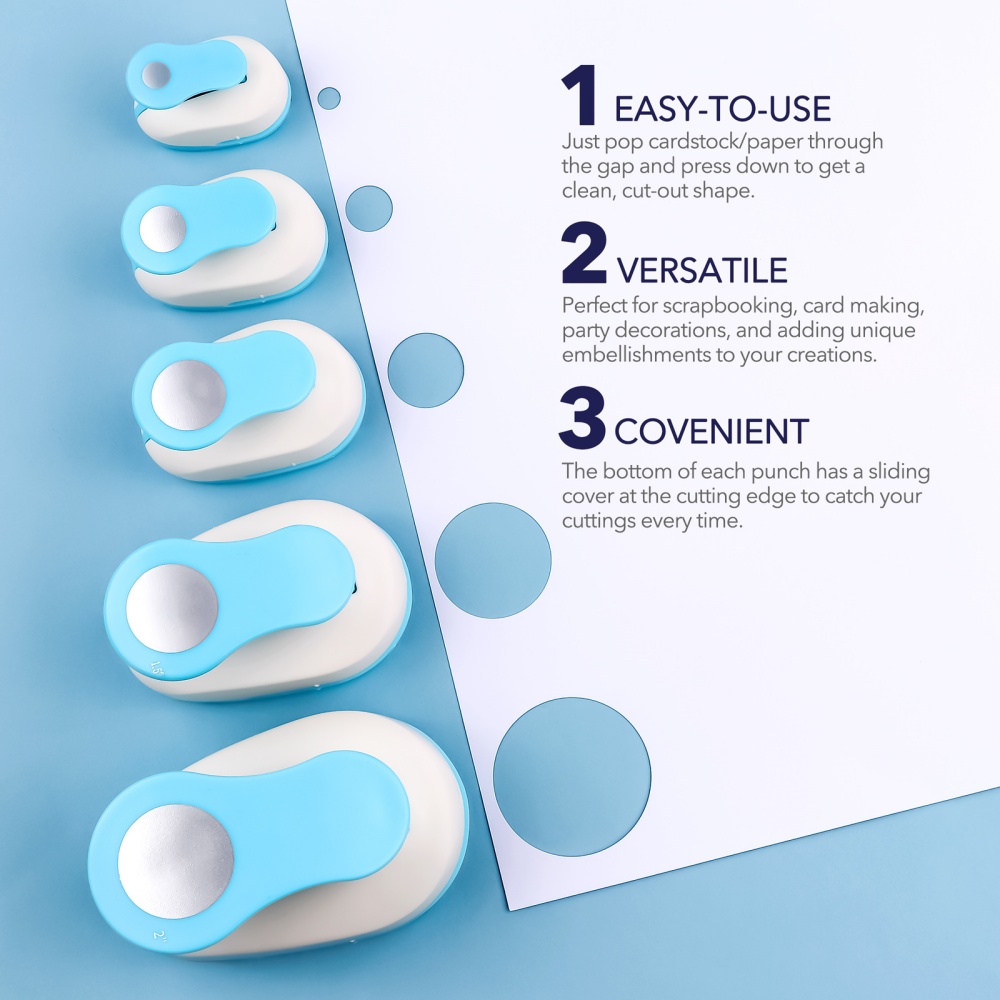 Circle Paper Cutter for Crafts - Paper Punch 3 Hole 리뷰 및 가격