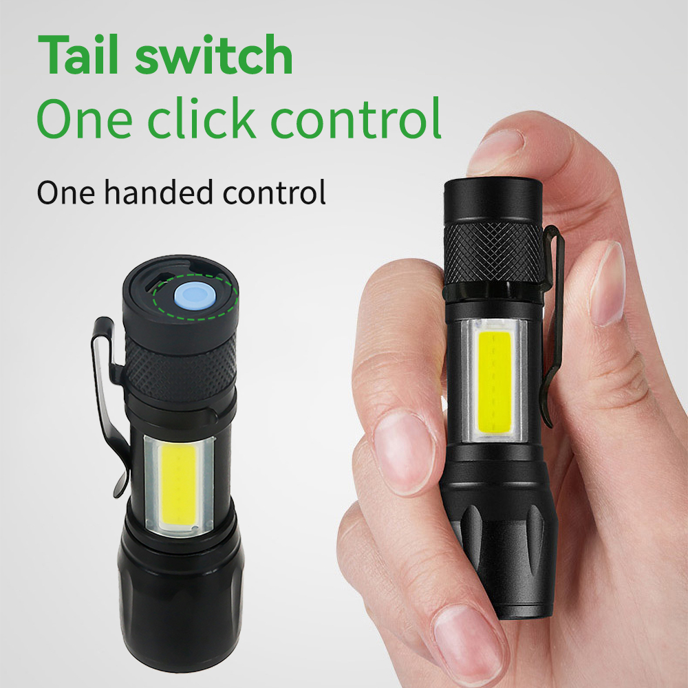 Mini LED Flashlight COB+XPE Po - Stationery Supply 리뷰 및 가격