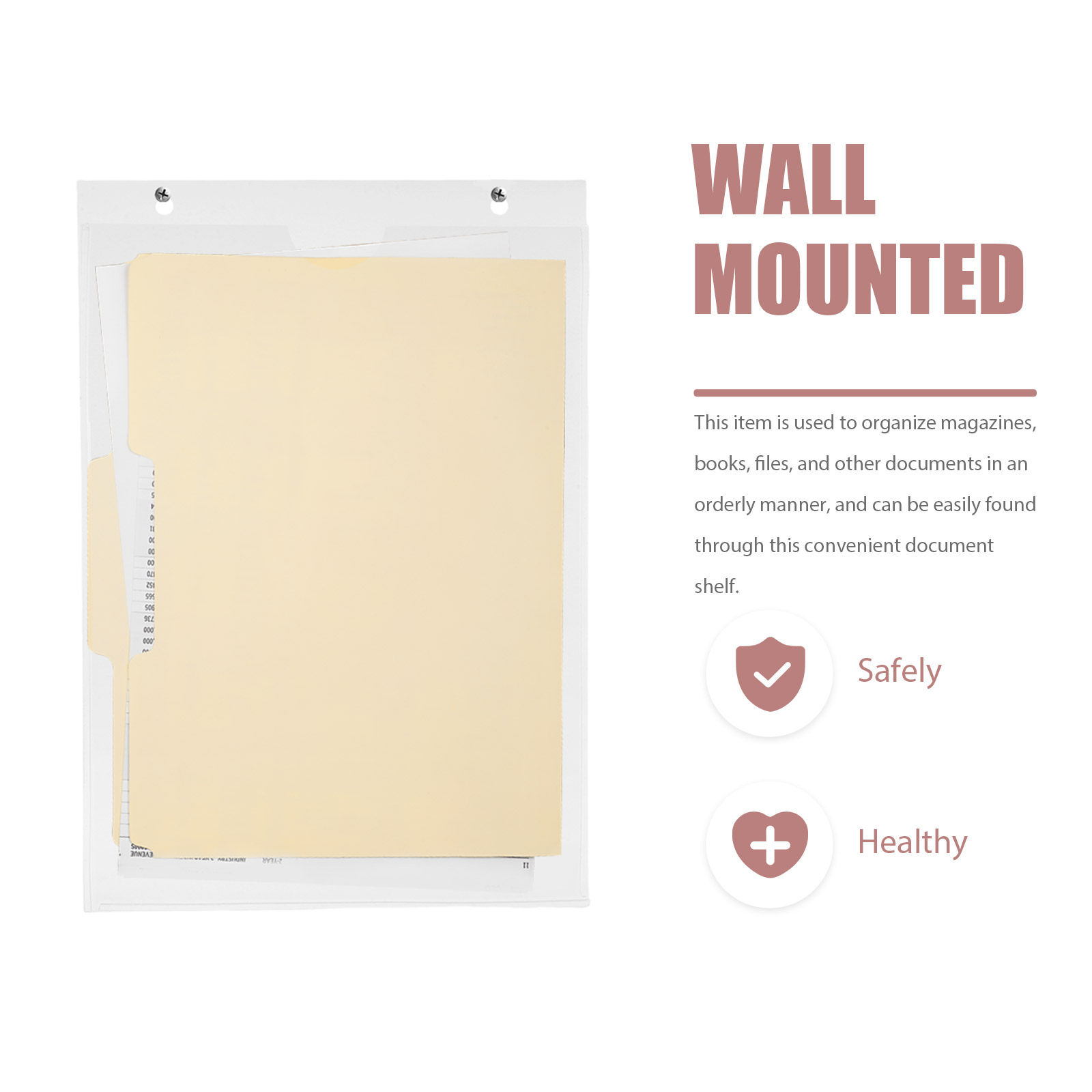 A4 Clear Wall Mounted Magazine - File Folder Hanging 리뷰 및 가격