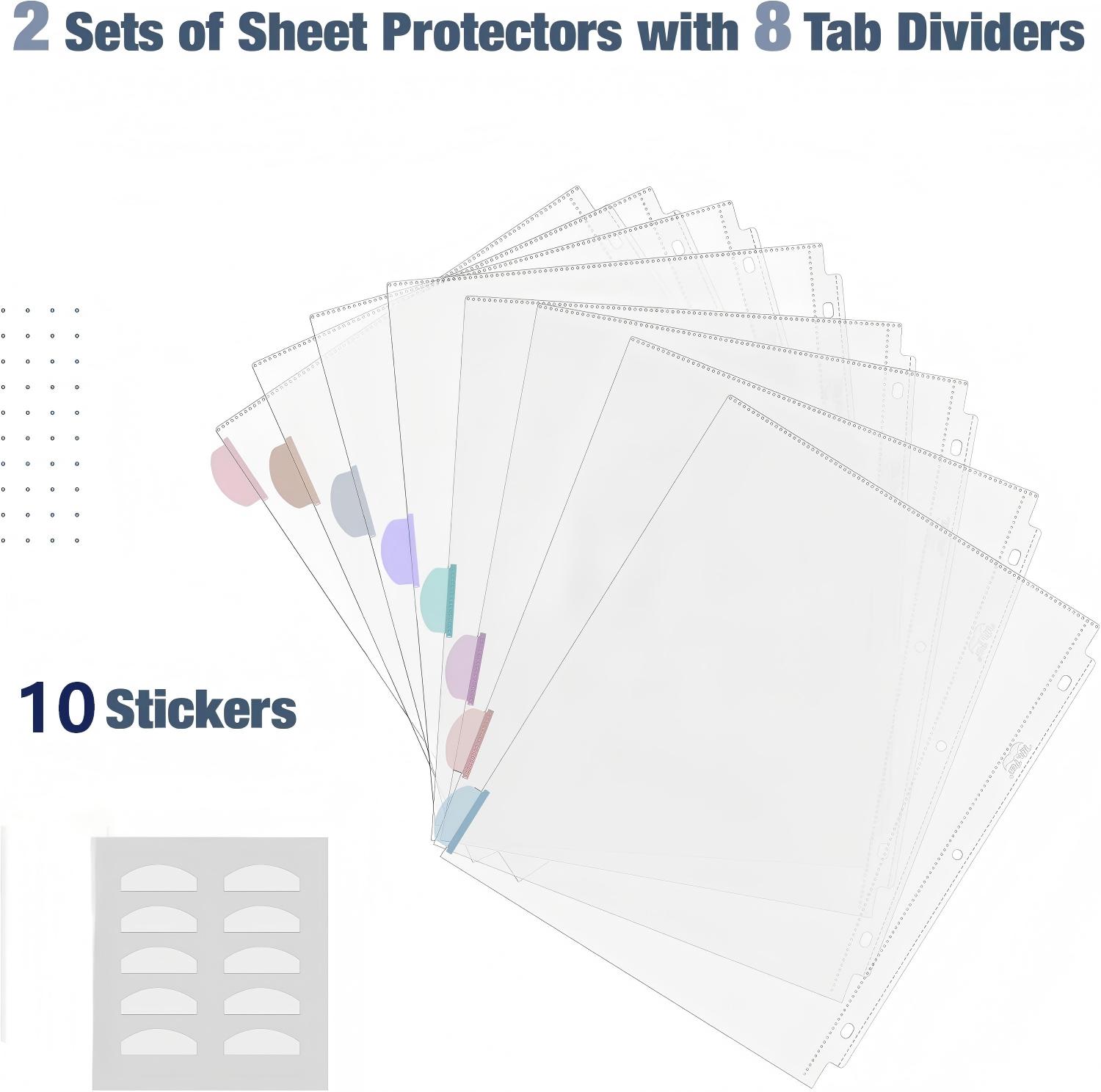 A4 Clear Sheet Protectors with - Index Tab Divider 리뷰 및 가격