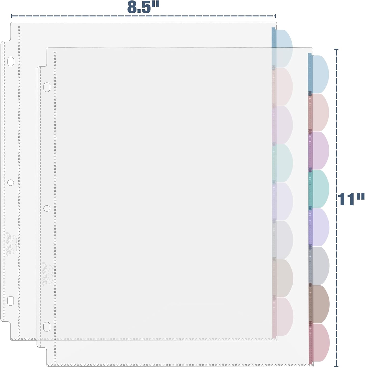 A4 Clear Sheet Protectors with - Index Tab Divider 리뷰 및 가격