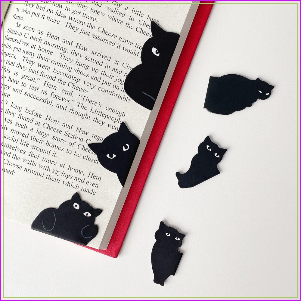 6 Cute Cat Magnetic Bookmarks  - Paperclip Magnetic Set 리뷰 및 가격
