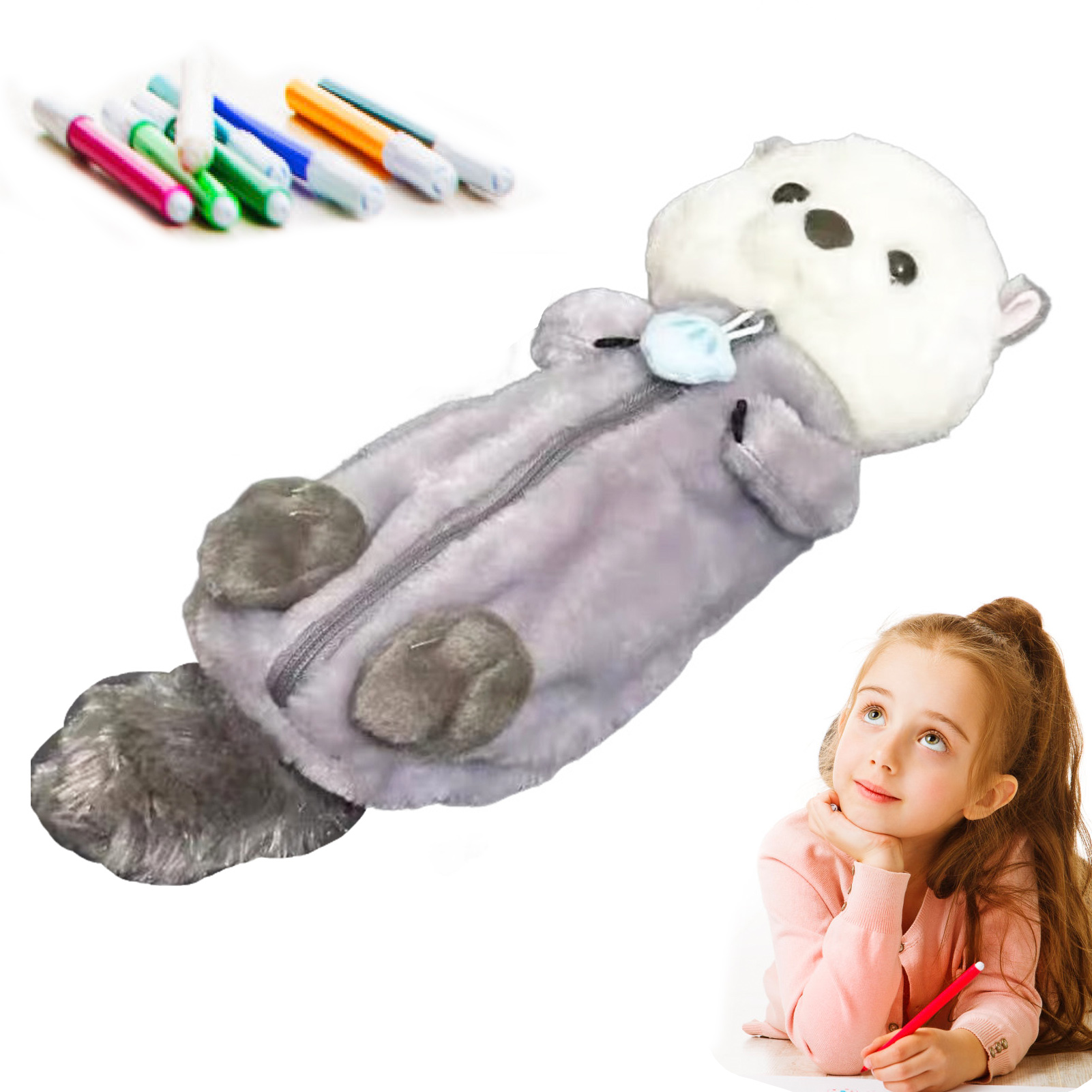 Creative Plush Toy Pencil Case - Stationery Supply 리뷰 및 가격