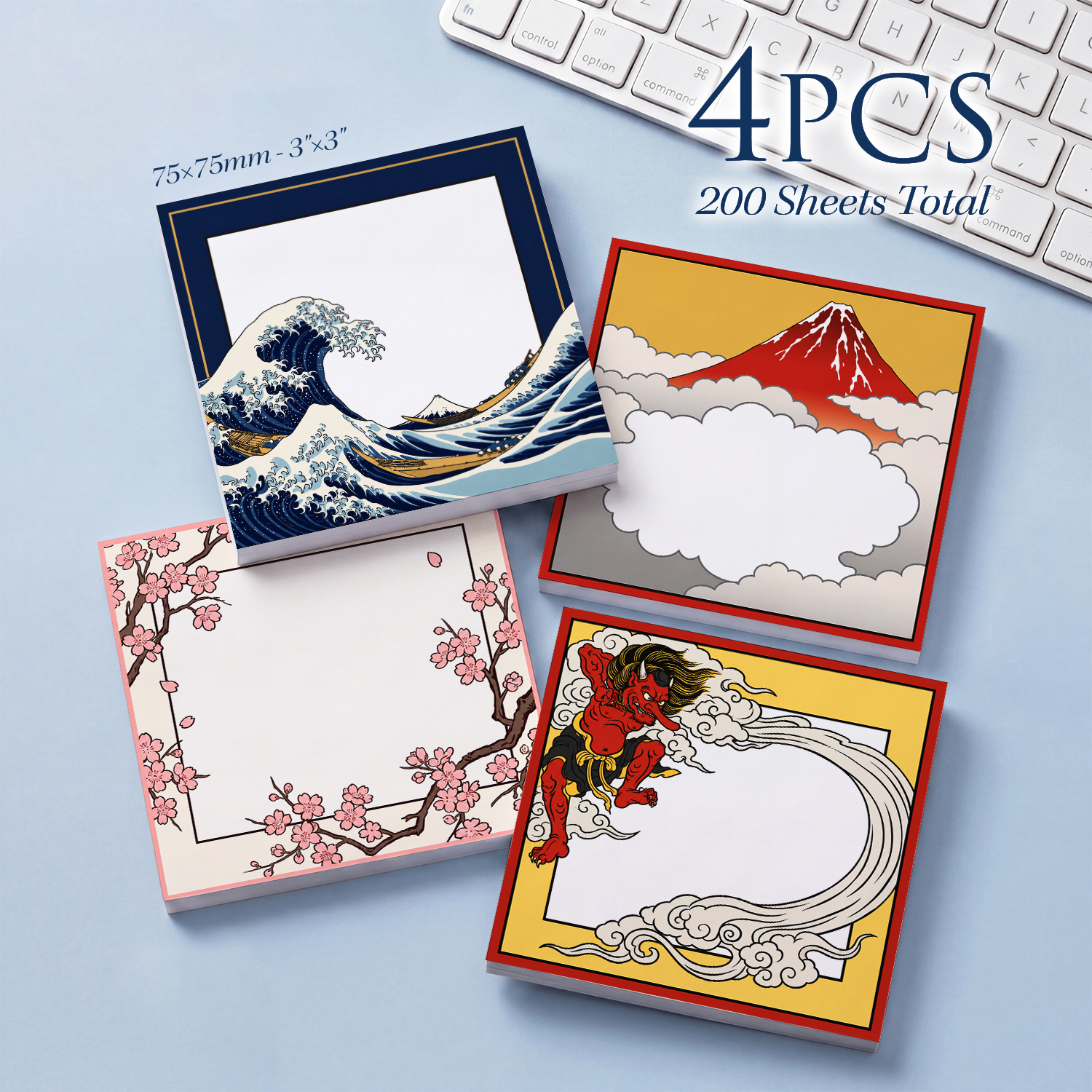 4pcs Japanese Style Sticky Not - Total Stationery & Office Supply 리뷰 및 가격