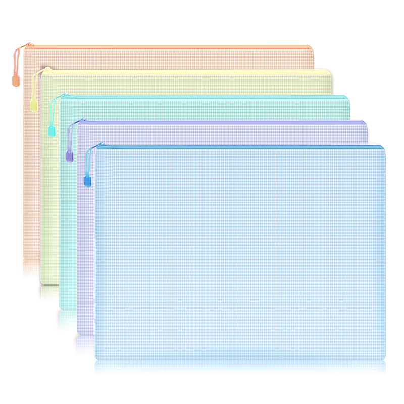 5pcs Mesh Zipper Pouch Documen - Portfolio Folder Zip 리뷰 및 가격