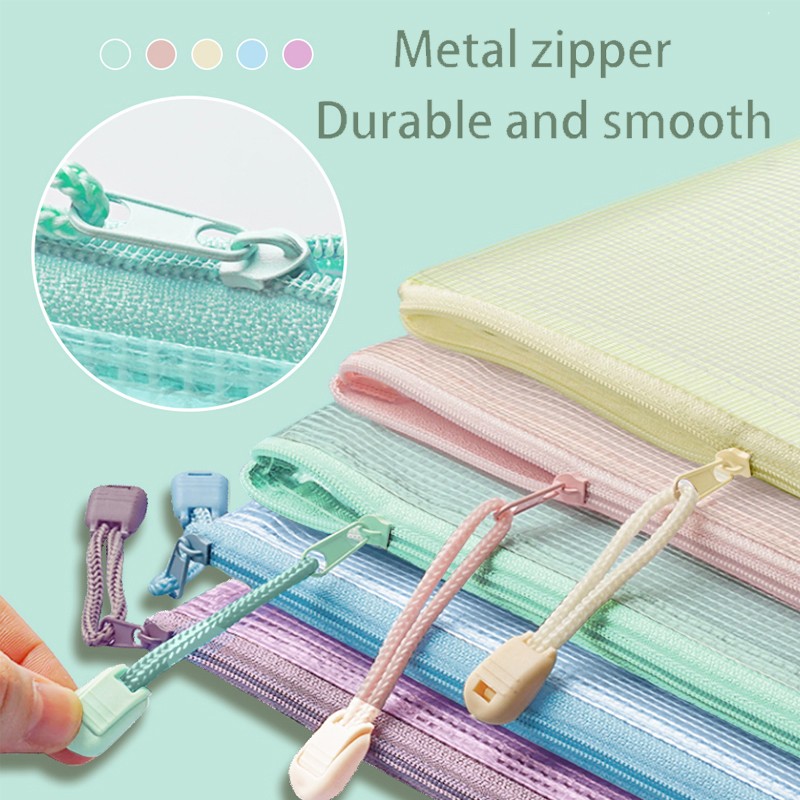 5pcs Mesh Zipper Pouch Documen - Portfolio Folder Zip 리뷰 및 가격