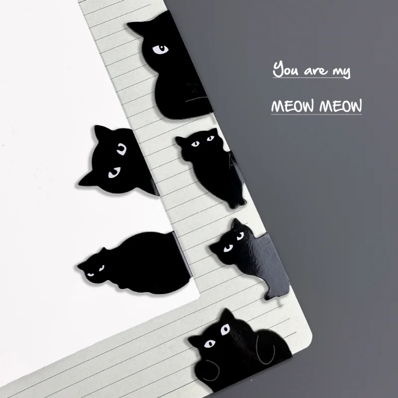 6 Pcs/set Cute Cat Magnet Book - Paperclip Magnetic Set 리뷰 및 가격