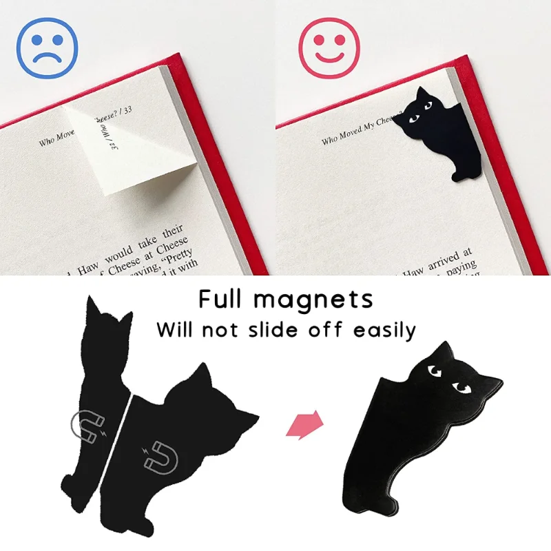 6 Pcs/set Cute Cat Magnet Book - Paperclip Magnetic Set 리뷰 및 가격
