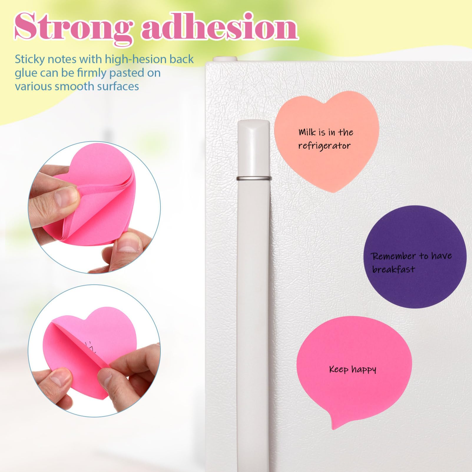 【3 Styles Heart Memo Pads】720  - Total Stationery & Office Supply 리뷰 및 가격
