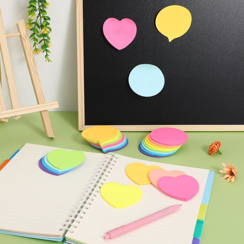 【3 Styles Heart Memo Pads】720  - Total Stationery & Office Supply 리뷰 및 가격