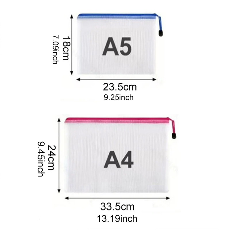 Mesh Zipper Pouch Document Bag - Portfolio Folder Zip 리뷰 및 가격