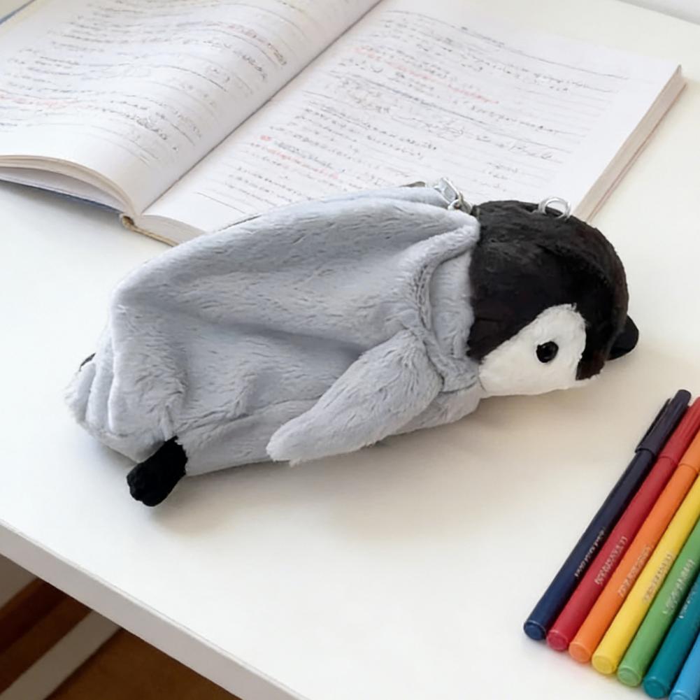 Cute Penguin Pencil Pouch Larg - Stationery Supply 리뷰 및 가격