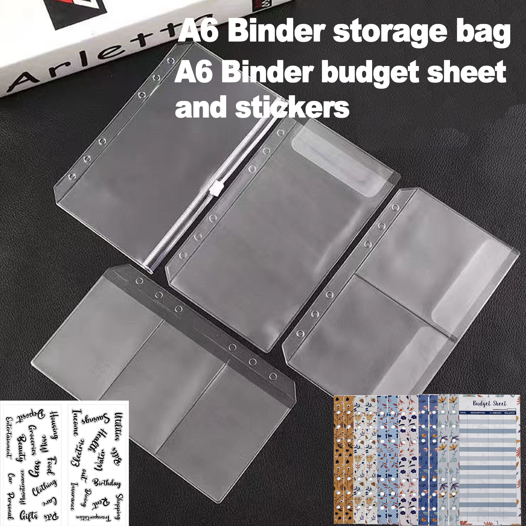 A6 Binder Pockets 6 Holes Cash - Portfolio Folder Zip 리뷰 및 가격