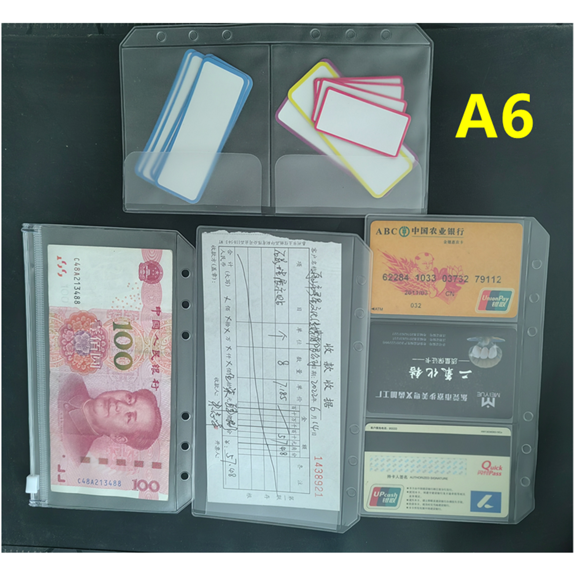 A6 Binder Pockets 6 Holes Cash - Portfolio Folder Zip 리뷰 및 가격