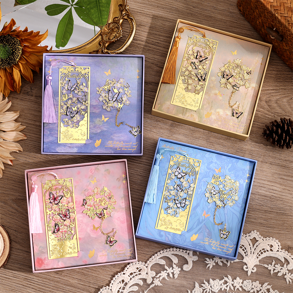 2 Pcs Butterfly Bookmarks With - Stationery Supply 리뷰 및 가격