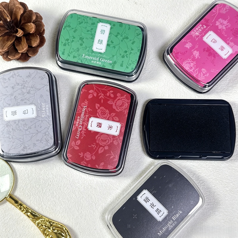 1pc Oil-Based Ink Pad, Colorfu - Self Inking Stamp 리뷰 및 가격