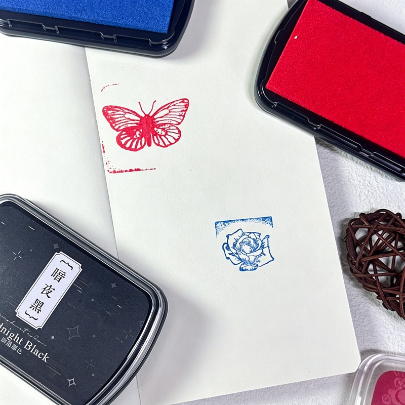1pc Oil-Based Ink Pad, Colorfu - Self Inking Stamp 리뷰 및 가격