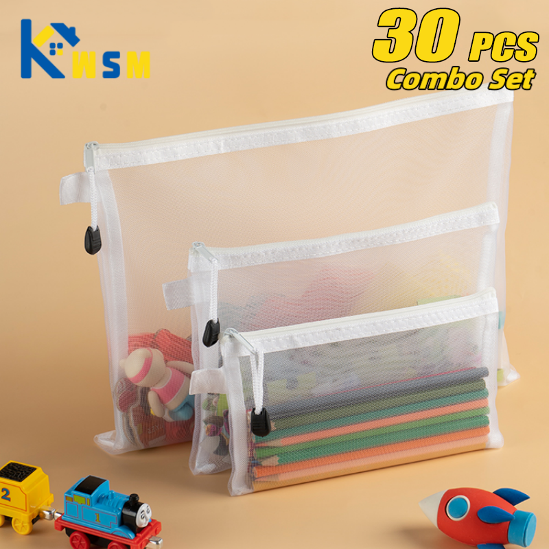 1-30 PCS Mesh Zipper File Bag  - Portfolio Folder Zip 리뷰 및 가격