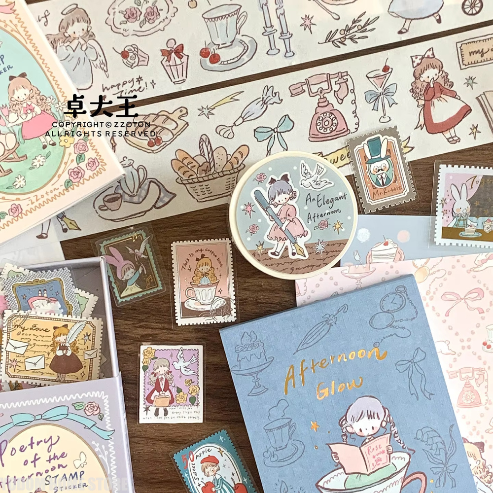 1m Zzoton Studio Vintage Elega - Washi Tape Set 리뷰 및 가격