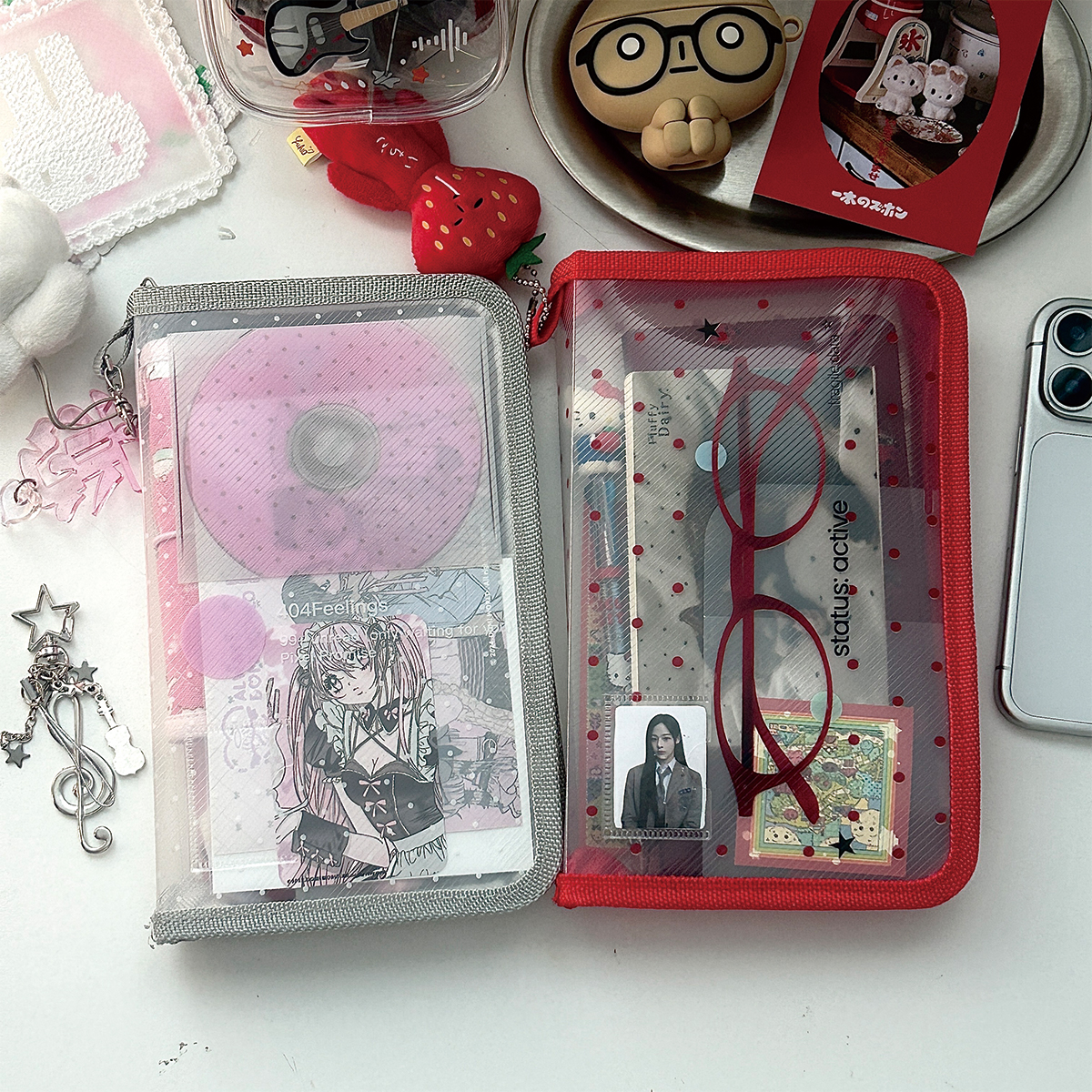 WAKAWAKA Cute PP Twill Zipper  - Portfolio Folder Zip 리뷰 및 가격