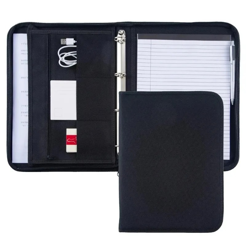 Large Black Business Portfolio - Portfolio Folder Zip 리뷰 및 가격