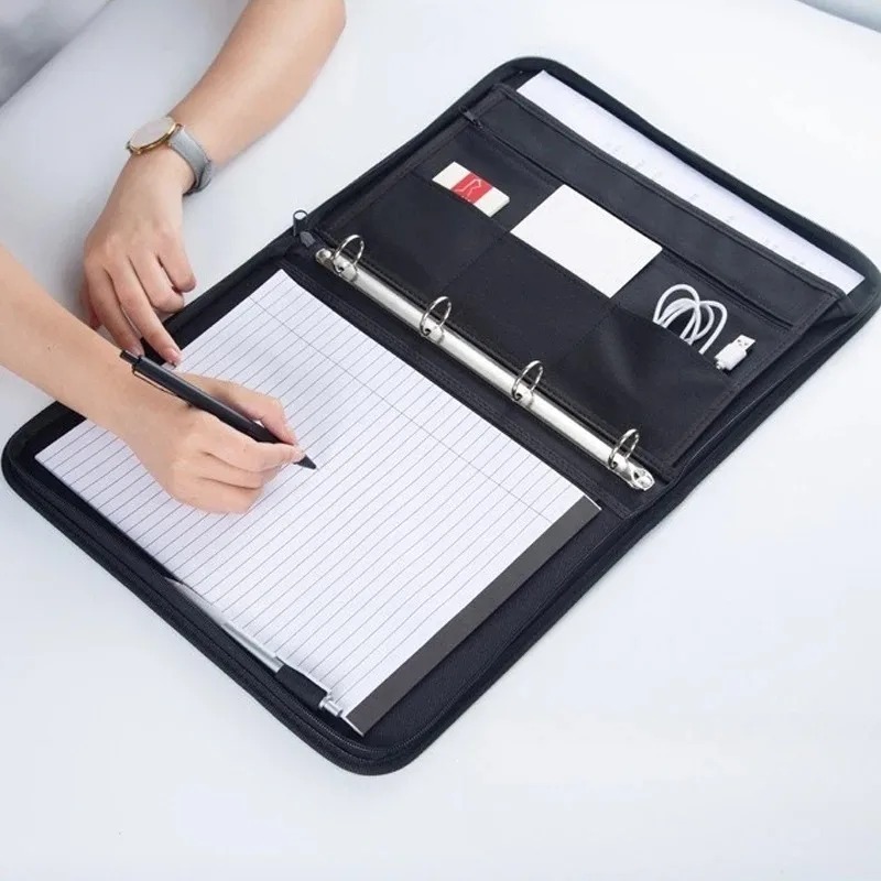 Large Black Business Portfolio - Portfolio Folder Zip 리뷰 및 가격