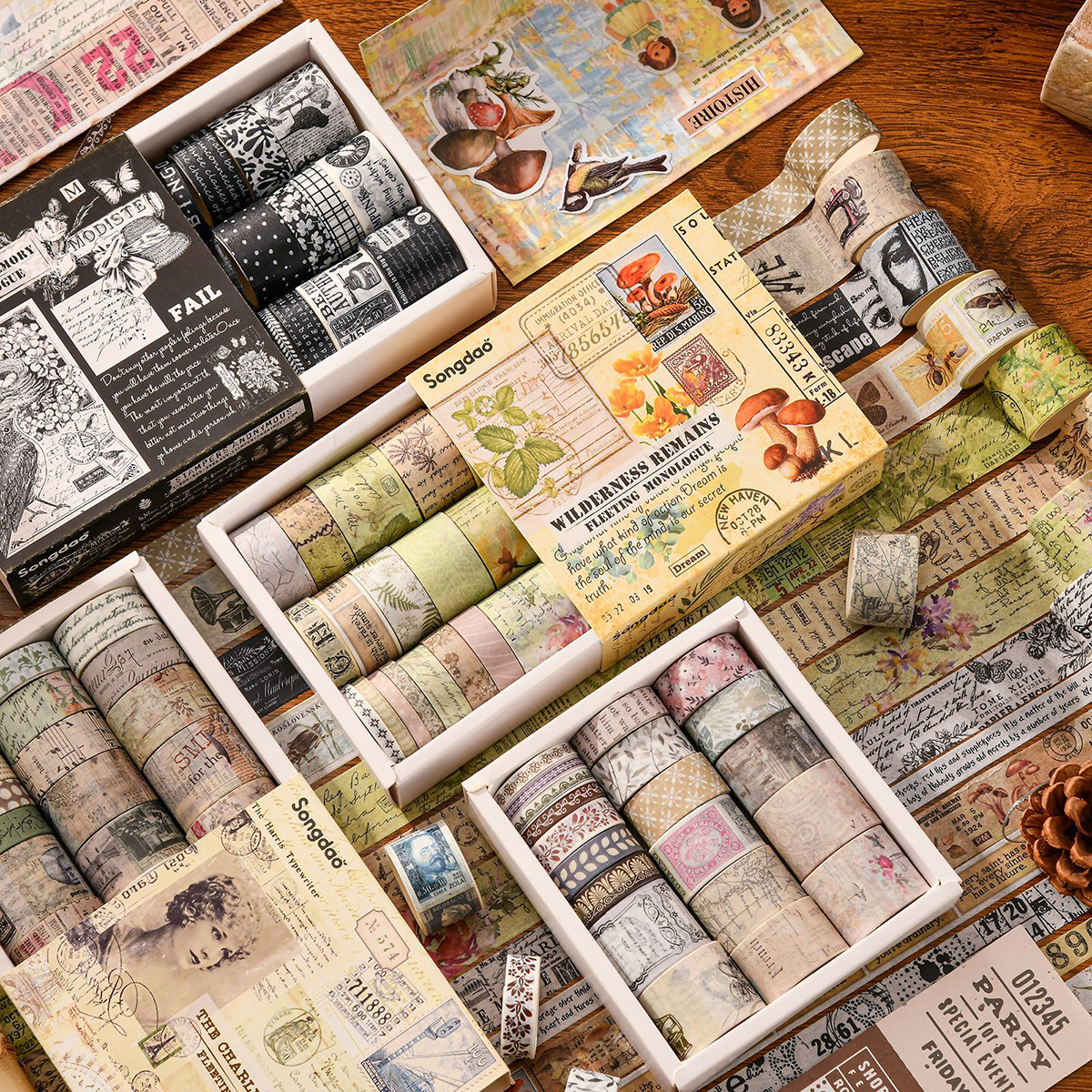 20 rolls of vintage washi tape - Washi Tape Set 리뷰 및 가격
