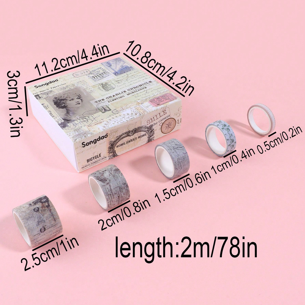 20 rolls of vintage washi tape - Washi Tape Set 리뷰 및 가격