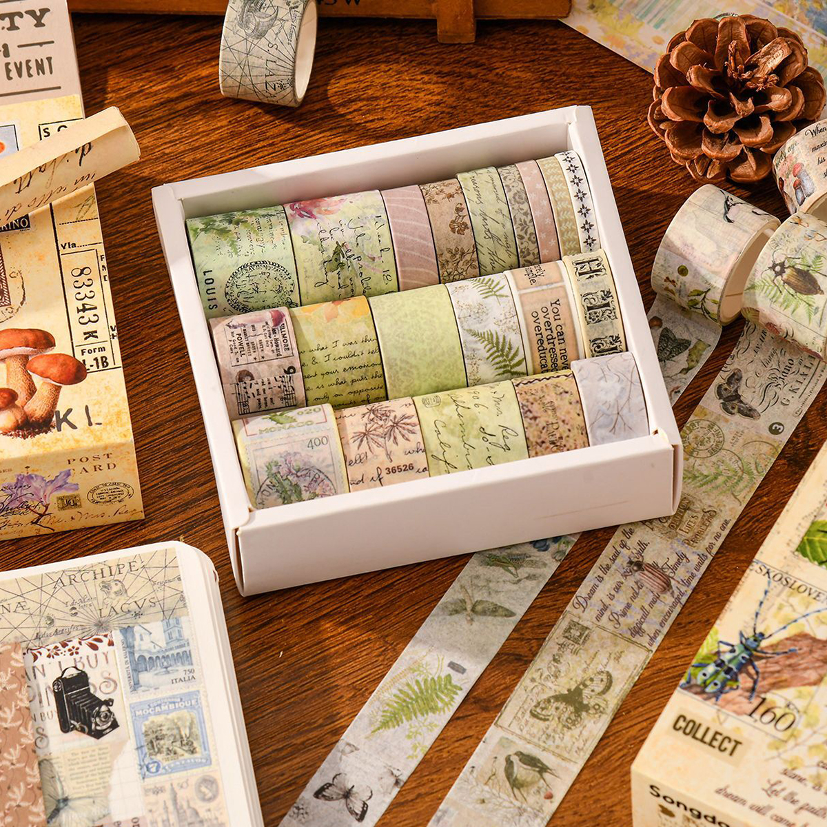 20 rolls of vintage washi tape - Washi Tape Set 리뷰 및 가격