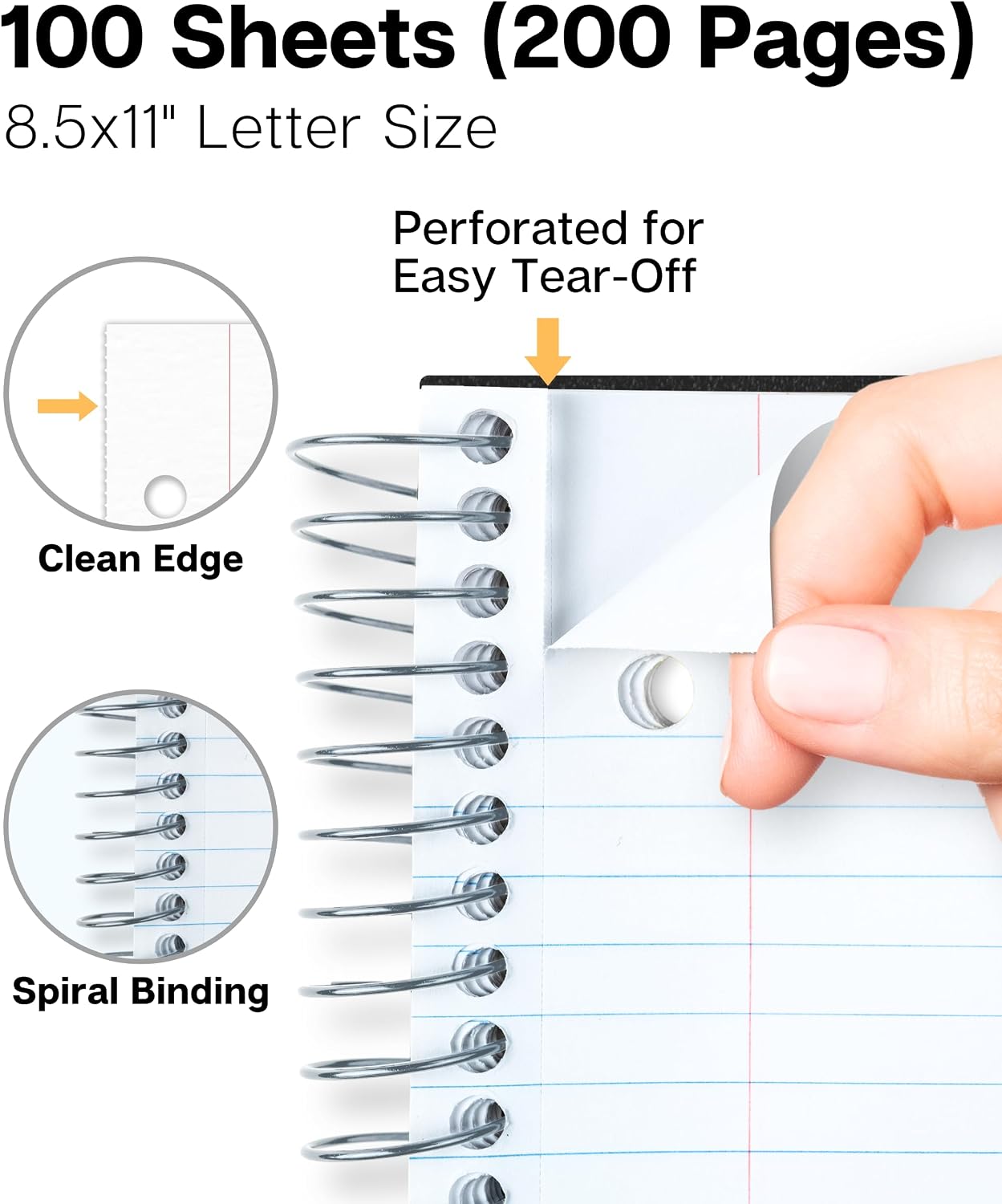 College Ruled Spiral Notebook  - Paper Punch 3 Hole 리뷰 및 가격