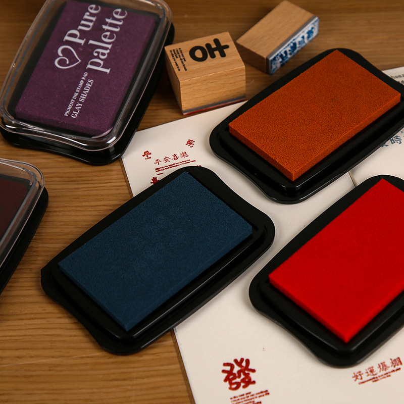 12 Colors Vintage Solid Color  - Self Inking Stamp 리뷰 및 가격